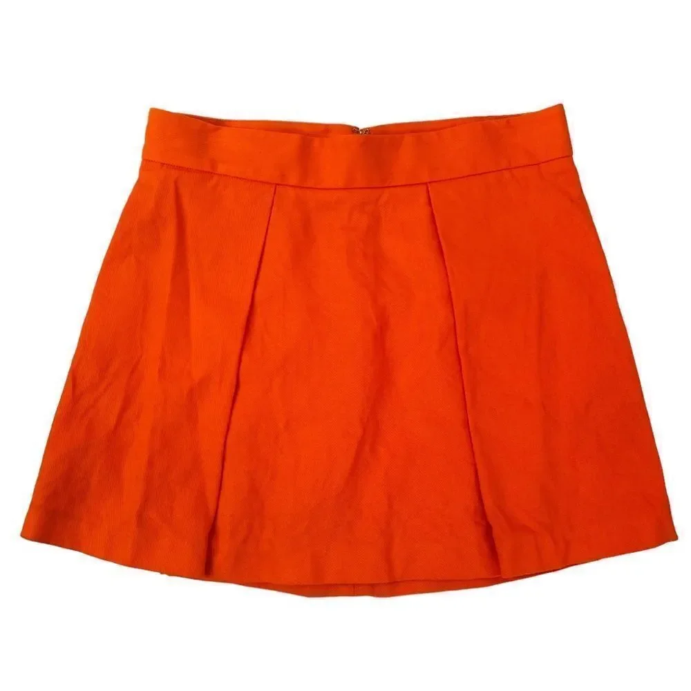 DSQUARED2 Orange 100% Cotton Mini Skirt Sz IT 42 or US 6